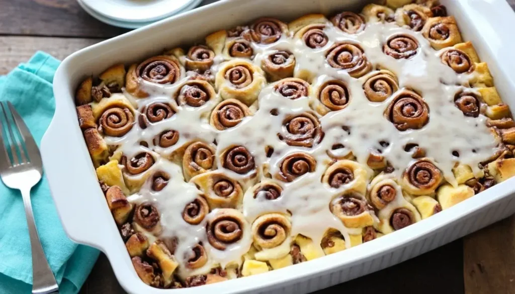 Cinnamon Roll Breakfast Casserole 