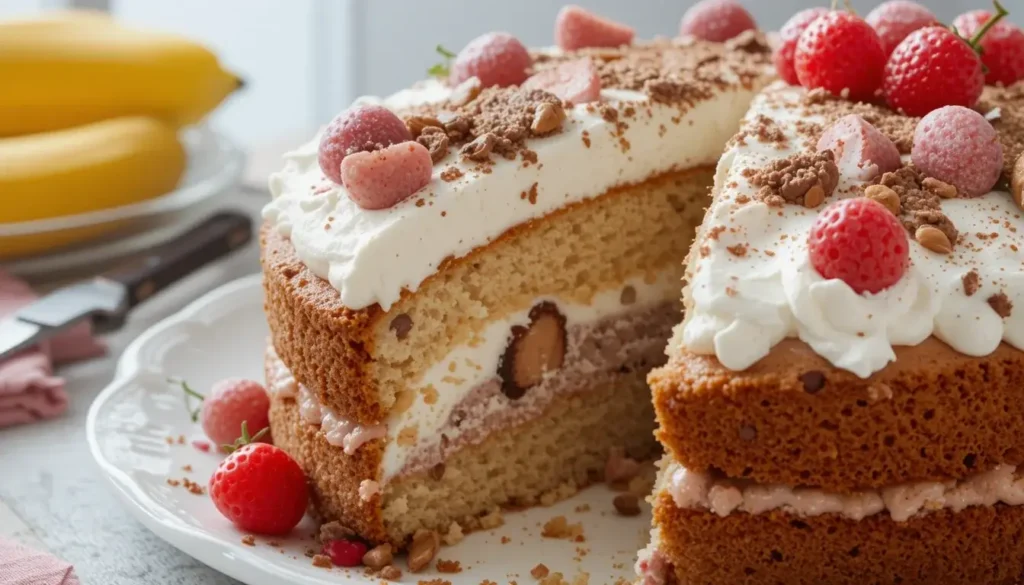 The Best Banana Split Cake