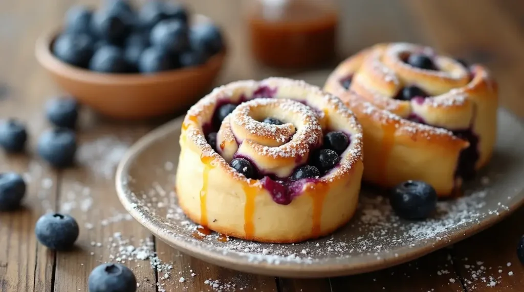 5-Ingredient Blueberry Cheesecake Rolls