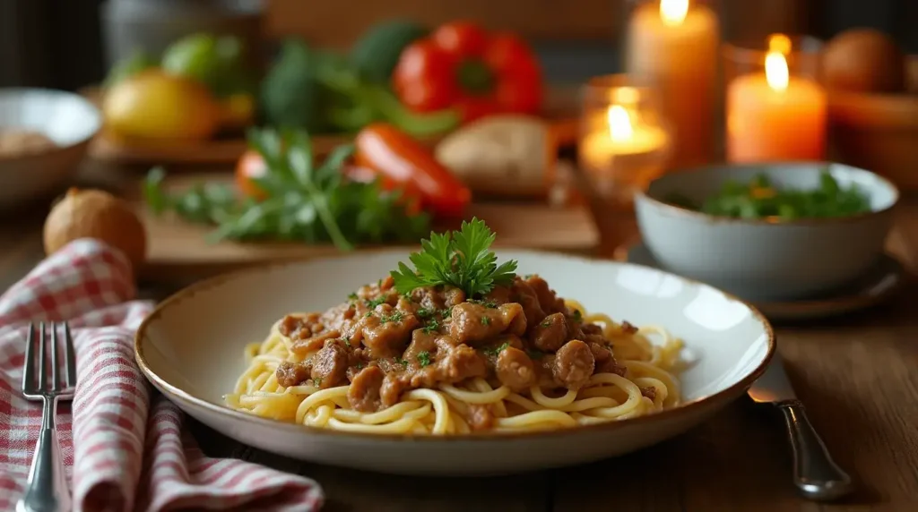 Beef Stroganoff