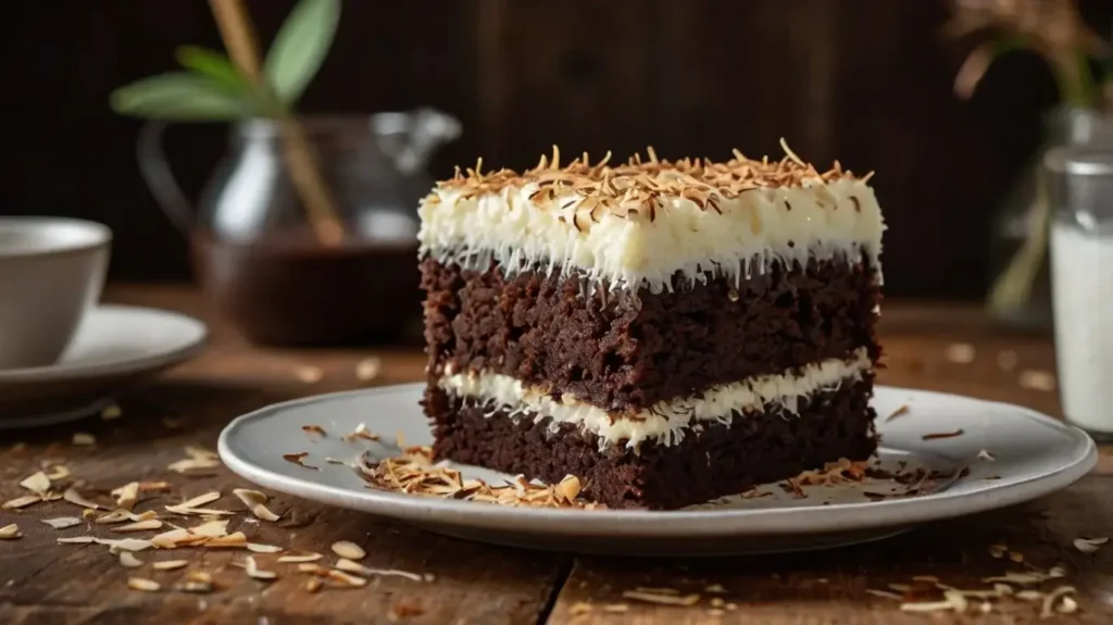 Moist Chocolate Coconut Cake