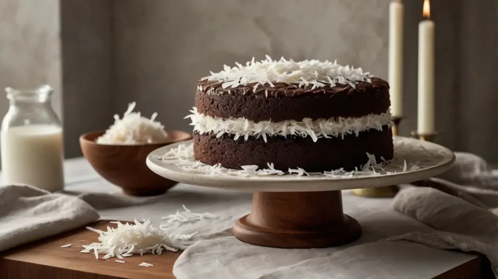 Moist Chocolate Coconut Cake (3)