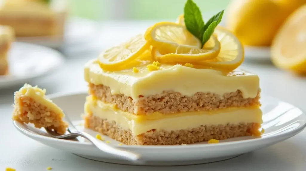 No-Bake Lemon Éclair Cake