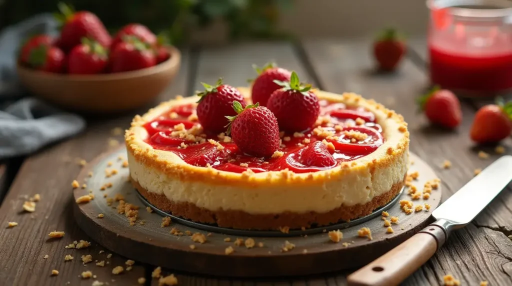 No-Bake Strawberry Crunch Cheesecake (4)