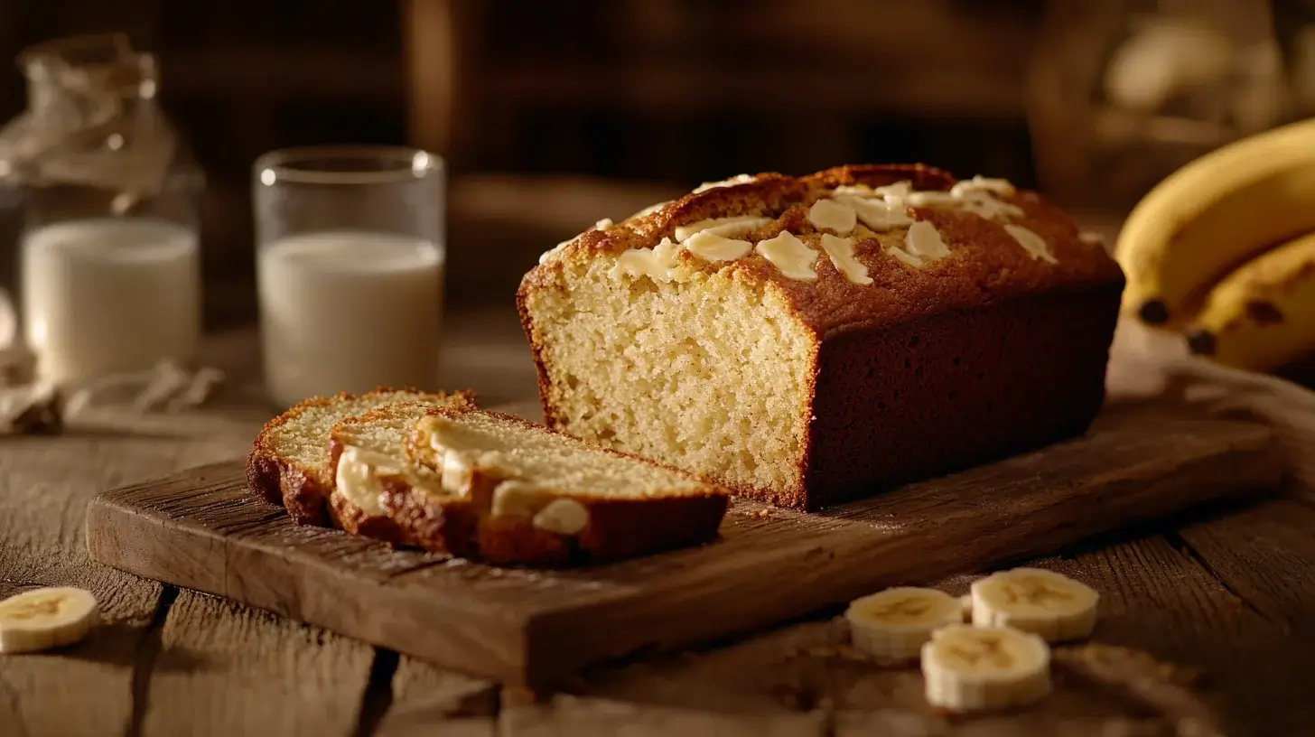 3-ingredient banana bread