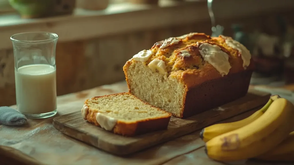 3-ingredient banana bread