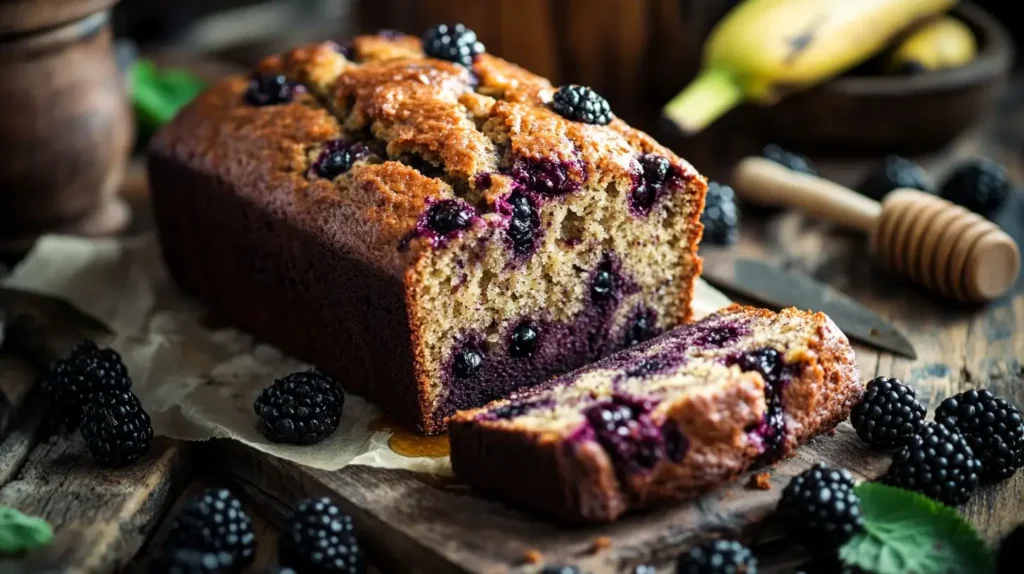 Blackberry Banana Bread