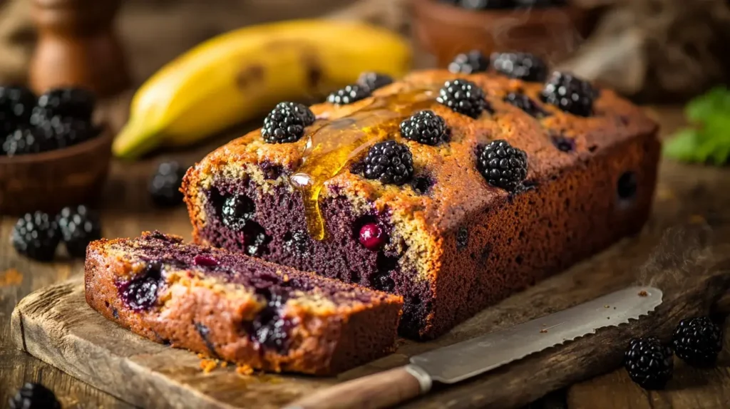 Blackberry Banana Bread (2)