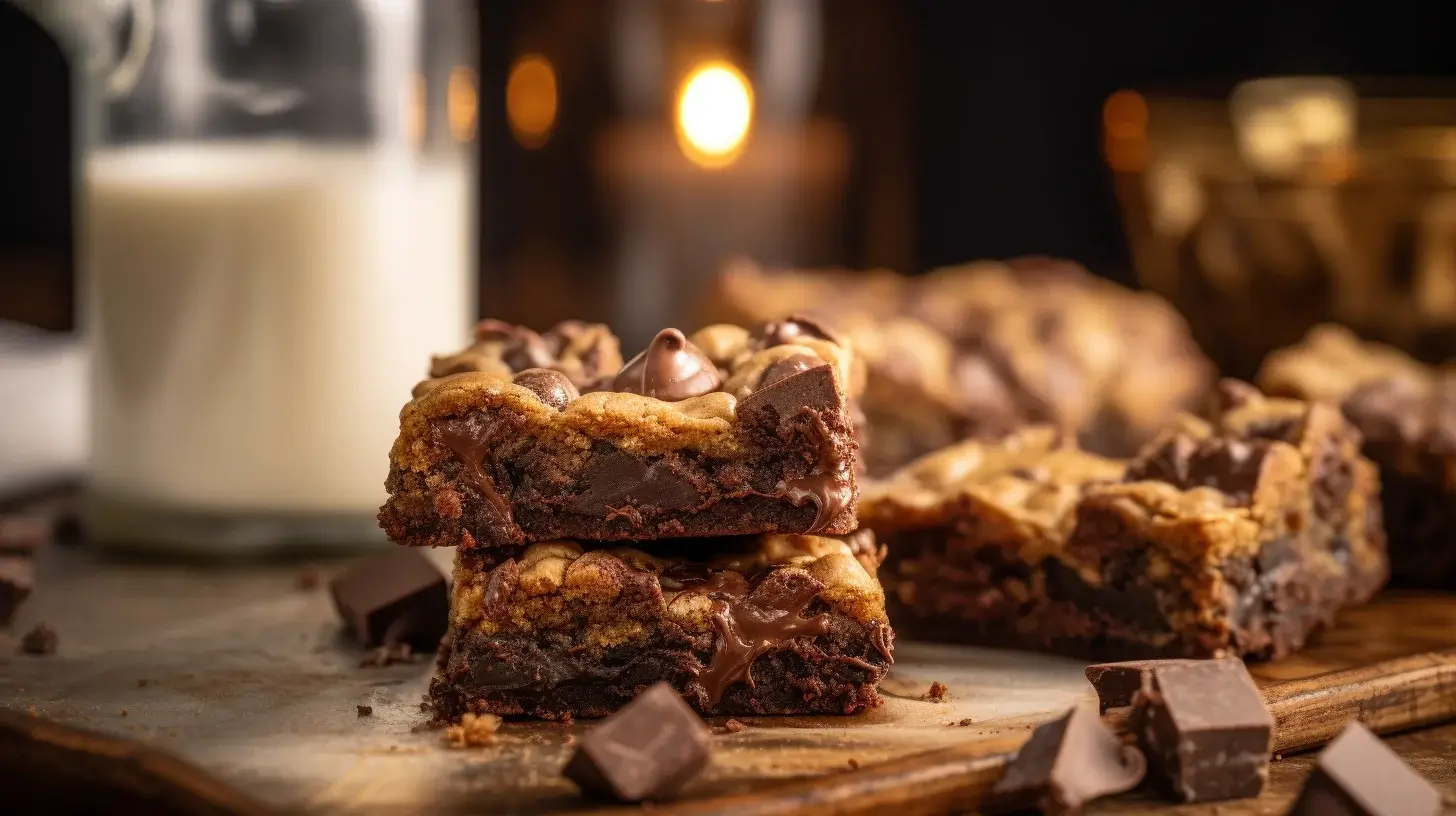 Brookie Bars With Brownie Mix